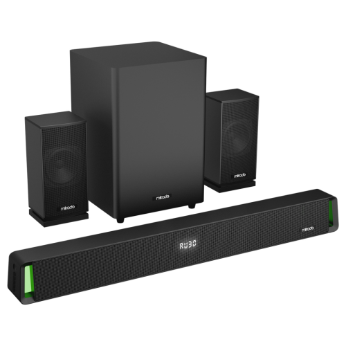 MIKADO MD-SBT35, 160W, 5+1, Masaüstü, BT/AUX/USB/HDMI/OPTICAL, Soundbar, Siyah Kasa, Ev Sinema Sistemi - Mikado