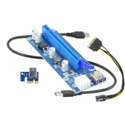 MinerKing Riser Versiyon 009S Bitcoin-Etherium Ekran Kartı Uzatma Aparatı - 1