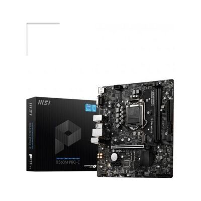 Msı B560M Pro-E Soket 1200 Ddr4 4800 (Oc) Pcı-E Gen 4 ,m.2 Usb3.2 1x 1g Lan Matx Anakart - 1
