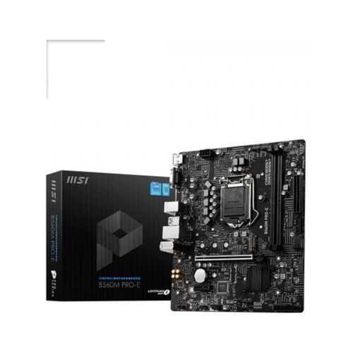 Msı B560M Pro-E Soket 1200 Ddr4 4800 (Oc) Pcı-E Gen 4 ,m.2 Usb3.2 1x 1g Lan Matx Anakart - MSI