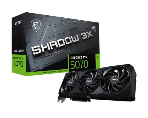 Msi GeForce RTX5070 12G Shadow 3X OC 12GB GDDR7 192 Bit DLSS 4 Ekran Kartı - MSI (1)