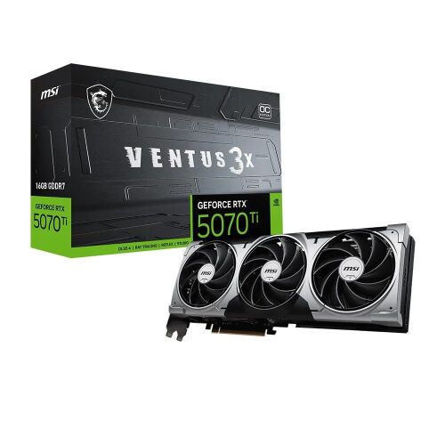 Msi GeForce RTX5070TI 16G VENTUS 3X OC 16GB GDDR7 256 Bit DLSS 4 Ekran Kartı - MSI (1)