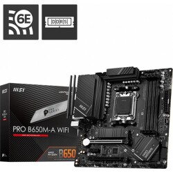Msı Mb Pro B650M-A Wifi Am5 Ddr5 6400Mhz(Oc) Hdmı Dp M.2 Usb3.2 2.5G Lan Wifi 6E Matx Anakart - 1