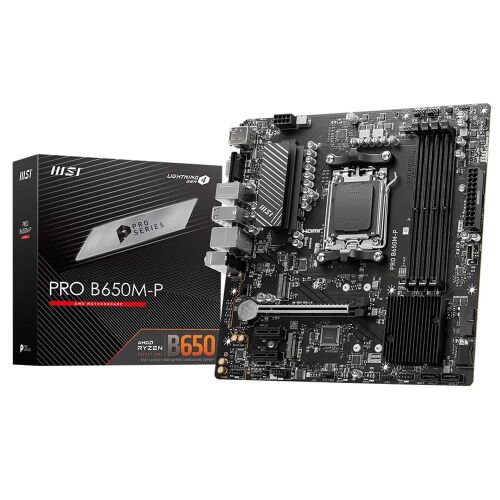 Msı Pro B650M-P 7200MHz (OC) DDR5 Soket AM5 M.2 HDMI DP VGA mATX Anakart - 2