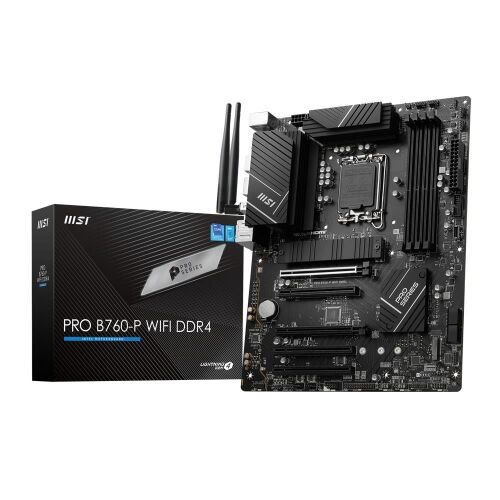 Msı PRO B760-P WIFI DDR4 Intel B760 Soket 1700 DDR4 5333(OC)MHz ATX Gaming (Oyuncu) Anakart - 1