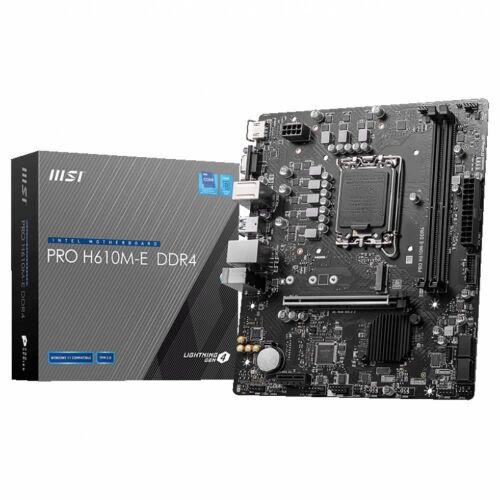 Msı Pro H610M-E 3200MHz DDR4 Soket 1700 M.2 HDMI VGA mATX Anakart - MSI