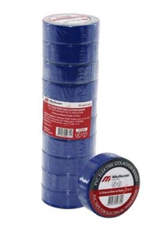 Mutlusan 10-19 İzole Bant 10lu(Elektrik Bant) Mavi 065133131019 - MUTLUSAN