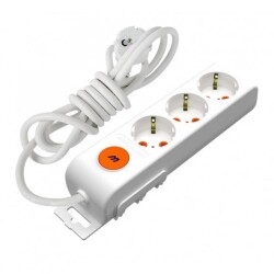 Mutlusan Rı-Tech 3lü 5mt AnahtarTopraklı Grup Priz (001 175 320002 05 00) - 1