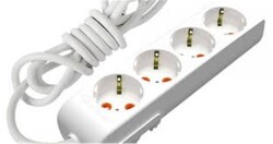 Mutlusan Rı-Tech 4lü 5mt Topraklı Grup Priz (001 175 410002 05 00) - 1