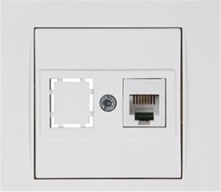 Mutlusan Rita Telefon Prizi 1XRJ12 Beyaz Bilisterli (2220 125 0101B) - 1