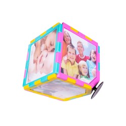 Müzikli Dönen Küp Fotoğraf Çerçevesi - 10x10 cm - 2