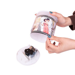 Müzikli Dönen Silindir Fotoğraf Çerçevesi - 3