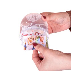 Müzikli Love Fotoğraflı Kar Küresi - 3