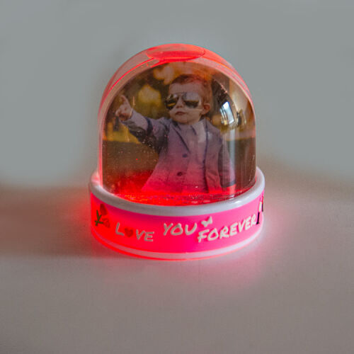 Müzikli Love Fotoğraflı Kar Küresi - 6