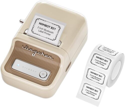 NIIMBOT B21S Cream Termal Taşınabilir Bluetooth Etiket Yazıcısı - 2