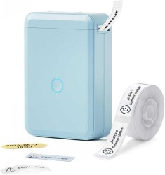 NIIMBOT D110 Blue Termal Taşınabilir Bluetooth Etiket Yazıcısı - 2