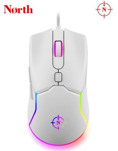 North Air White RGB Kablolu Profesyonel Oyuncu Mouse - NORTH (1)