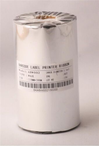 Ribbonsan RB00006 WX-10FBK 110-300MT Wax Ribbon - 1