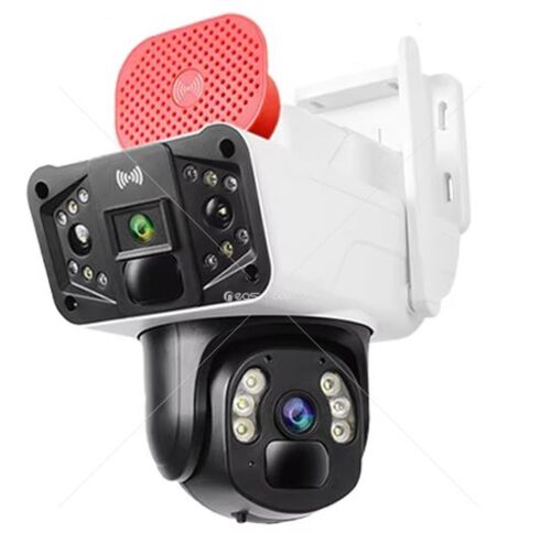 OKam O-KAM-3041 WİFİ PTZ 6MP 3 LENS+SİREN Kamera - 1