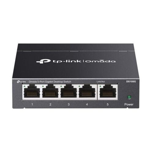 Omada Tp-Link DS105G 5 Port 10-100-1000 Mbps Switch Çelik Kasa Rack Mount - TP-LINK