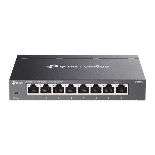 Omada Tp-Link DS108G 8 Port 10-100-1000 Mbps Switch Çelik Kasa Rack Mount - 1