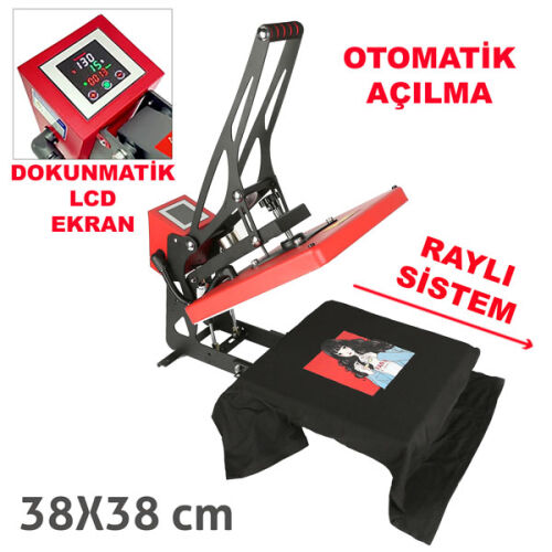 Otomatik Transfer Baskı Presi 38x38 cm - 2