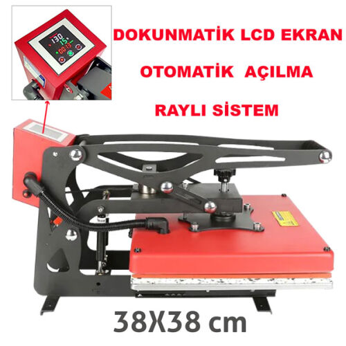 Otomatik Transfer Baskı Presi 38x38 cm - 3