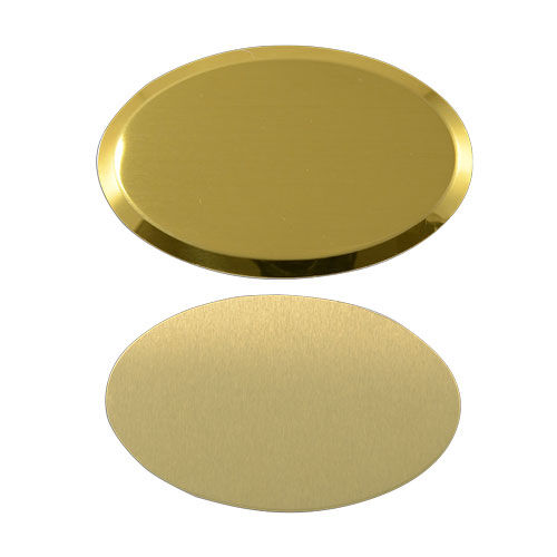 Oval Metal Yaka İsimliği (altın) - OFİSOMİ-S (1)