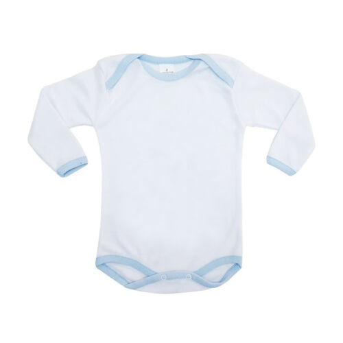 Pamuk Polyester Bebek Zıbını - Mavi Biyeli - OFİSOMİ-S