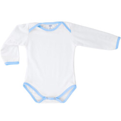 Pamuk Polyester Uzun Kollu Bebek Zıbını (Erkek) - 1