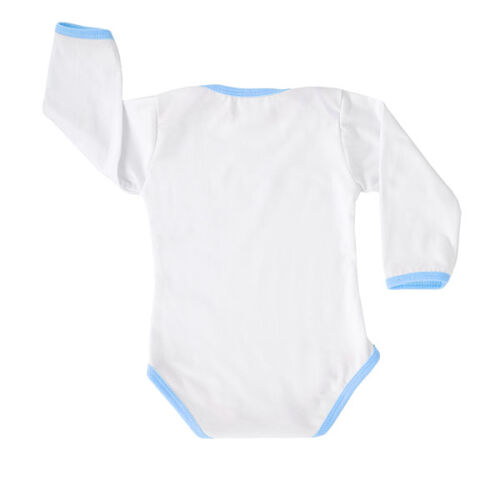 Pamuk Polyester Uzun Kollu Bebek Zıbını (Erkek) - OFİSOMİ (1)