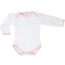 Pamuk Polyester Uzun Kollu Bebek Zıbını (Kız) - 1