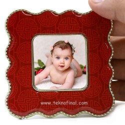 Papatya Kare Magnet Çerçeve - 1