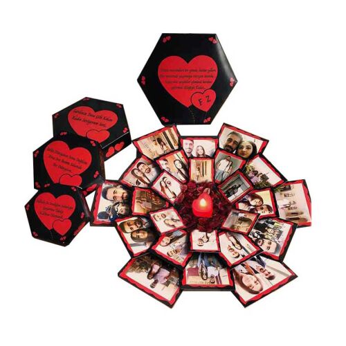 Patlayan Aşk Kutusu 4'lü Klasik Siyah - OFİSOMİ-T