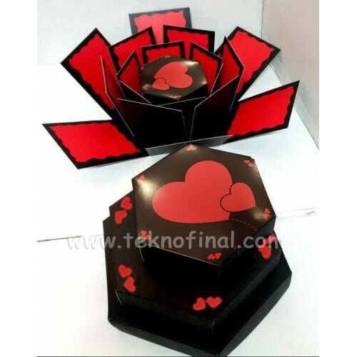 Patlayan Aşk Kutusu 4'lü Klasik Siyah - OFİSOMİ-T (1)