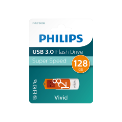PHILIPS FM12FD00B, 128GB, USB 3.0, Vivid, Turuncu, Flash Disk - 1