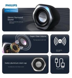 Philips Spa2209 2.0 USB- 3.5MM Jack Hoparlör Ses Kontrol Tuşu - 1