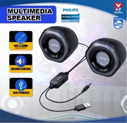 Philips Spa2209 2.0 USB- 3.5MM Jack Hoparlör Ses Kontrol Tuşu - 2