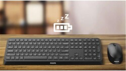 Philips SPT6307B-38 Kablosuz Klavye Mouse Seti Siyah 3000 Series 2.4Ghz Silent Desing - 2