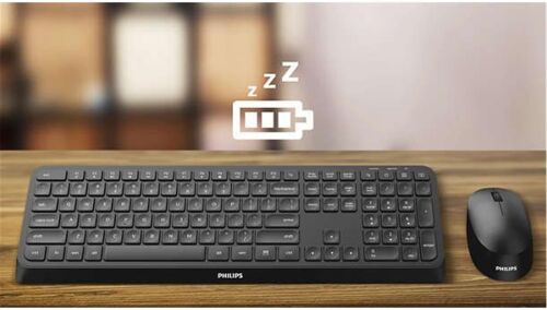 Philips SPT6307B-38 Kablosuz Klavye Mouse Seti Siyah 3000 Series 2.4Ghz Silent Desing - PHILIPS (1)