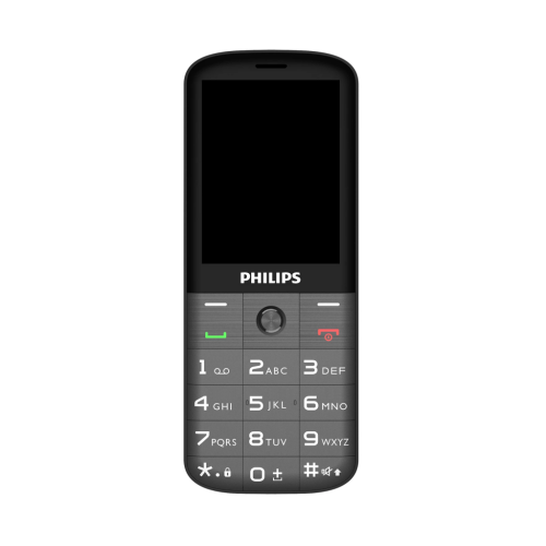 PHILIPS Xenium E227, 32Mb, Siyah, 32Mb Ram, 2,8inc Ekran, Arka Kamera, Çift Sim Desteği, FM Radyo, 1700mAh Pil, El Feneri, Türkiye KVK Garantili - Philips