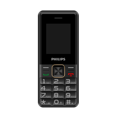 PHILIPS Xenium E6105, 128Mb, Siyah, 48Mb Ram, 1,77inc Ekran, 4G Çift Sim Desteği, FM Radyo, 1000mAh Pil, Türkiye KVK Garantili - Philips