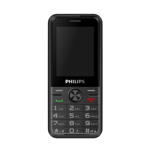 PHILIPS Xenium E6500, 128Mb, Siyah, 48Mb Ram, 2,4inc Ekran, Arka Kamera, 4G Çift Sim Desteği, FM Radyo, 1700mAh Pil, El Feneri, Türkiye KVK Garantili - Philips