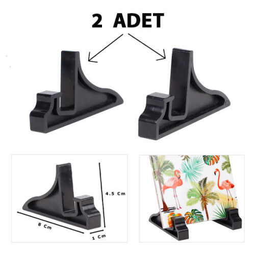 Plastik Enjeksiyon Siyah Teşhir Ayağı - OFİSOMİ-S