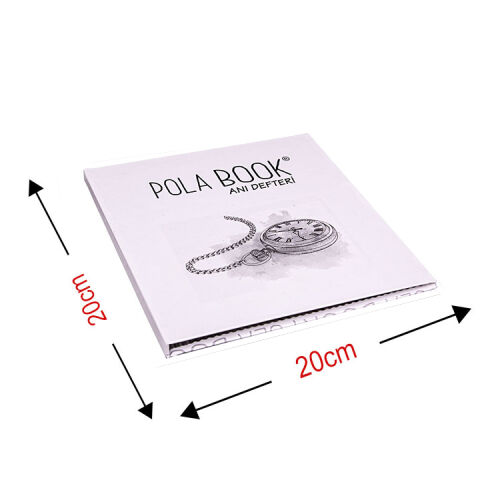 Polabook® Köstek Saatli Anı Defteri - OFİSOMİ-T