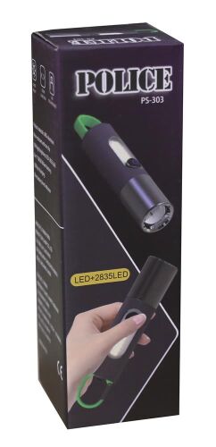 Polıce PS-303 Yan Aydınlatma Işıklı, Şarjlı El Feneri - POLICE