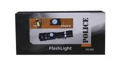 Polıce PS-350 Zoom Kırmızı İkaz Işıklı ve Magnet Özellikli Şarjlı El Feneri - 1