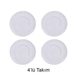 Porselen Kupa Bardak Altlığı - 4'lü Paket - 1