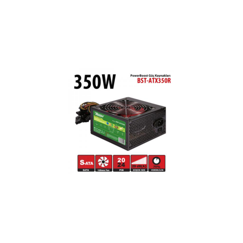 PowerBoost BST-ATX350R 350W, Sata, 12cm Fan, BOX PSU - Boost