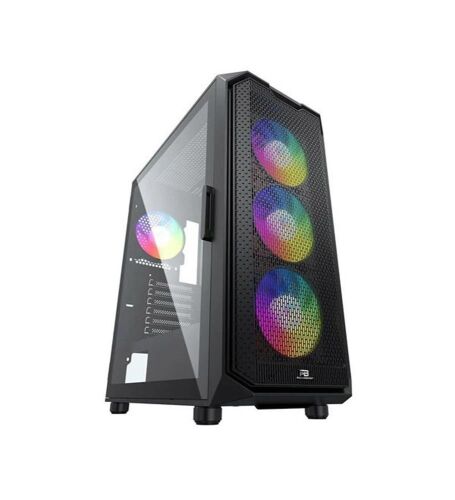 PowerBoost PB-P521B 750w 80+ Bronze USB 3.0 ATX Mesh RGB fan siyah Kasa - 1